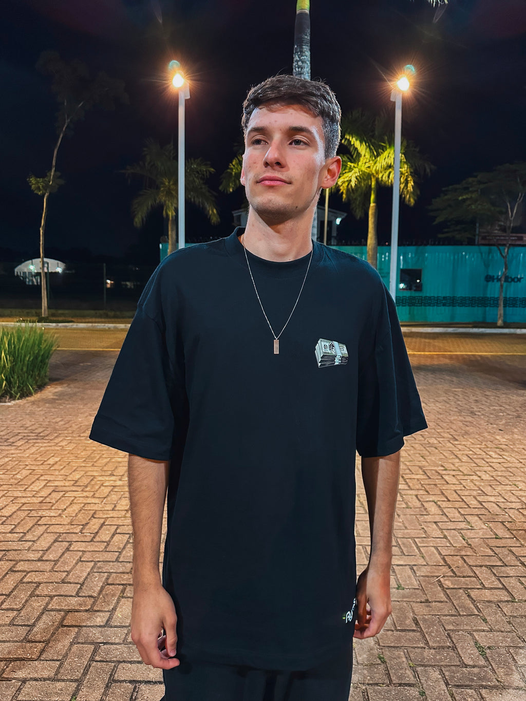 Camisa Overzised - Utopia Notas - Preta