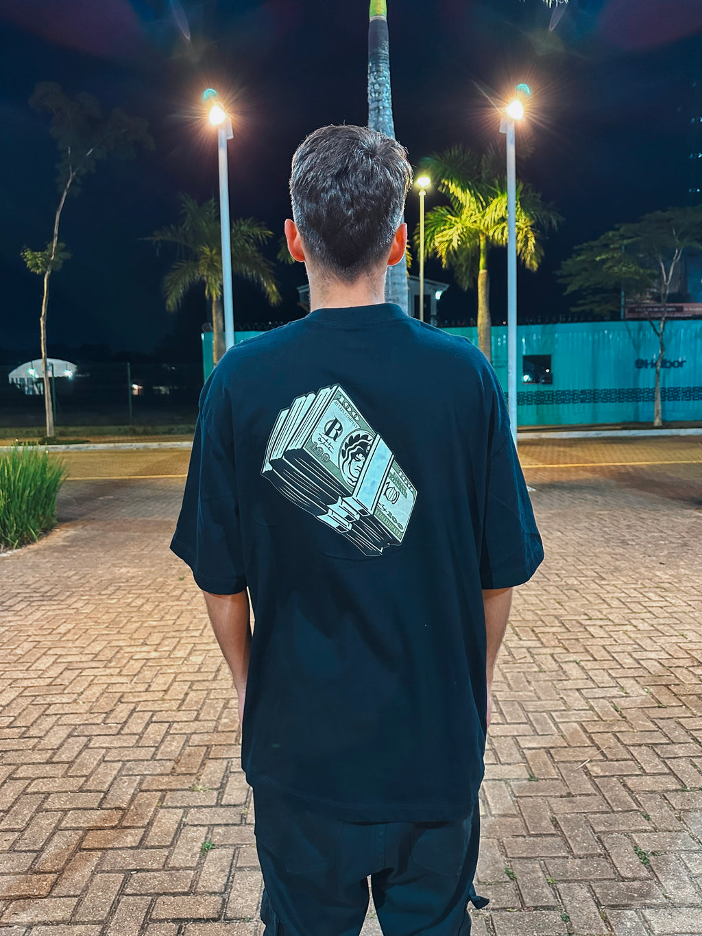 Camisa Overzised - Utopia Notas - Preta
