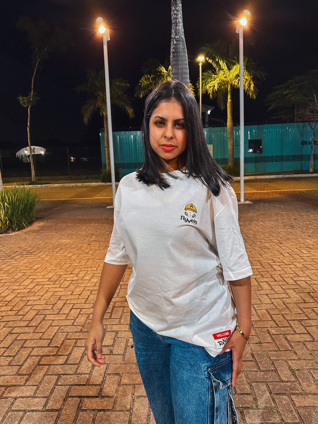 Camisa Overzised Feminino- Utopia Polvo - Off-white