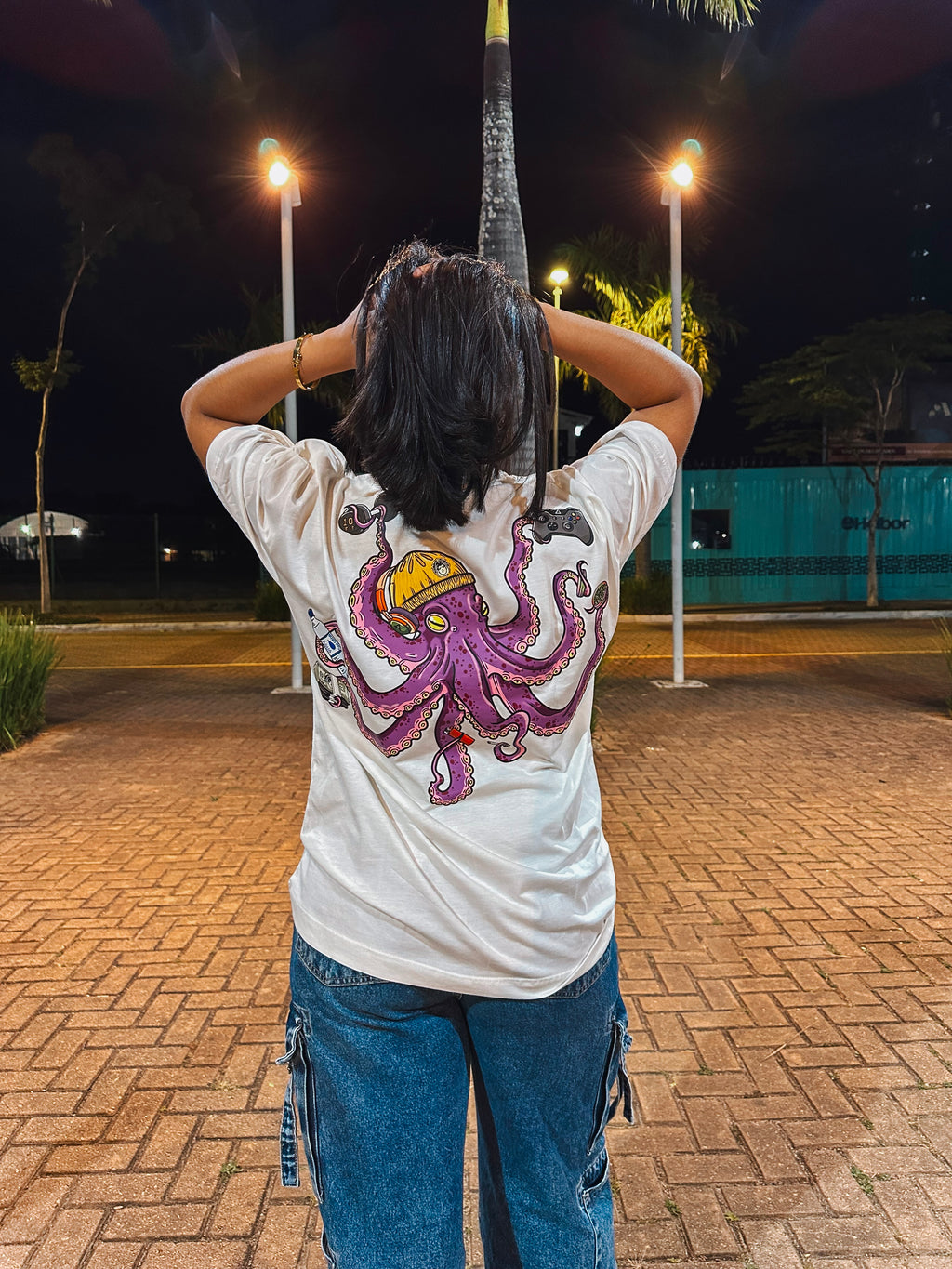Camisa Overzised Feminino- Utopia Polvo - Off-white