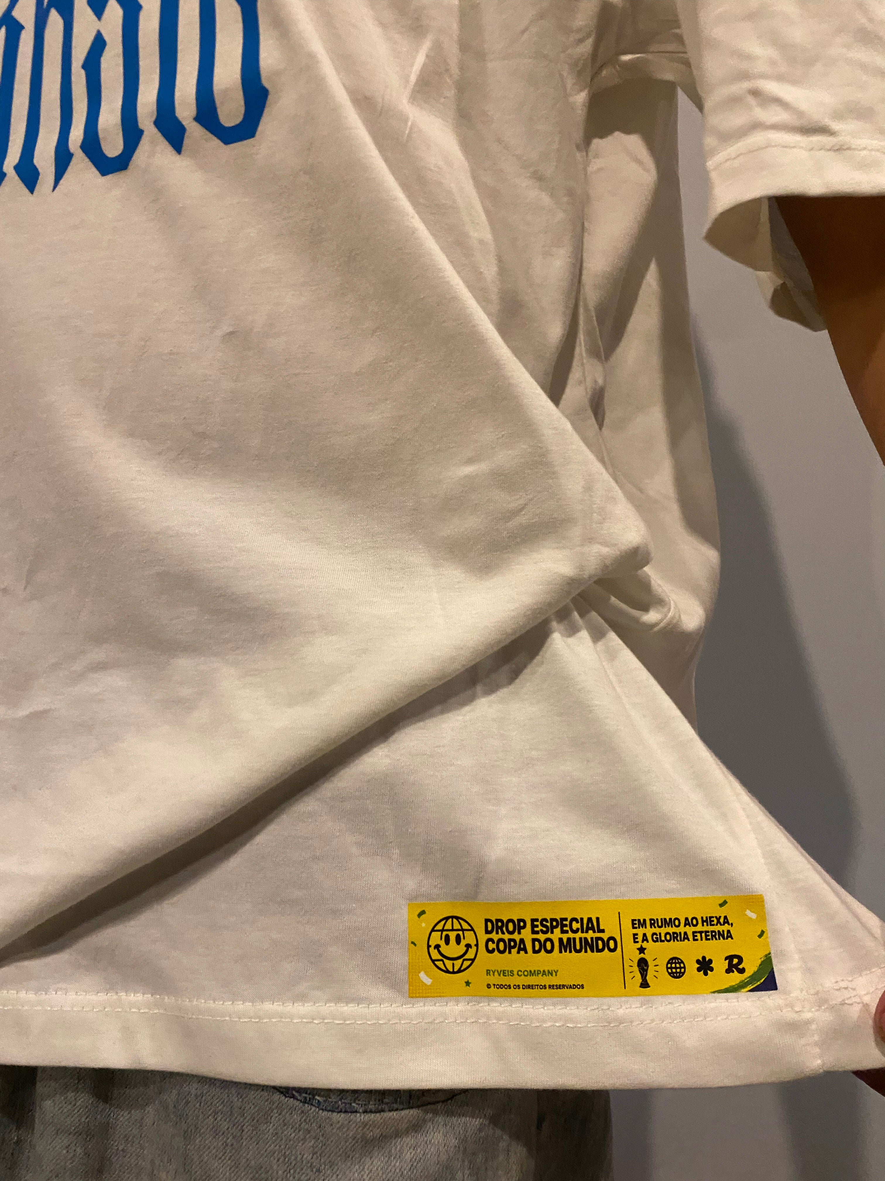 Brasil Ryveis Oversized Off-white e Azul
