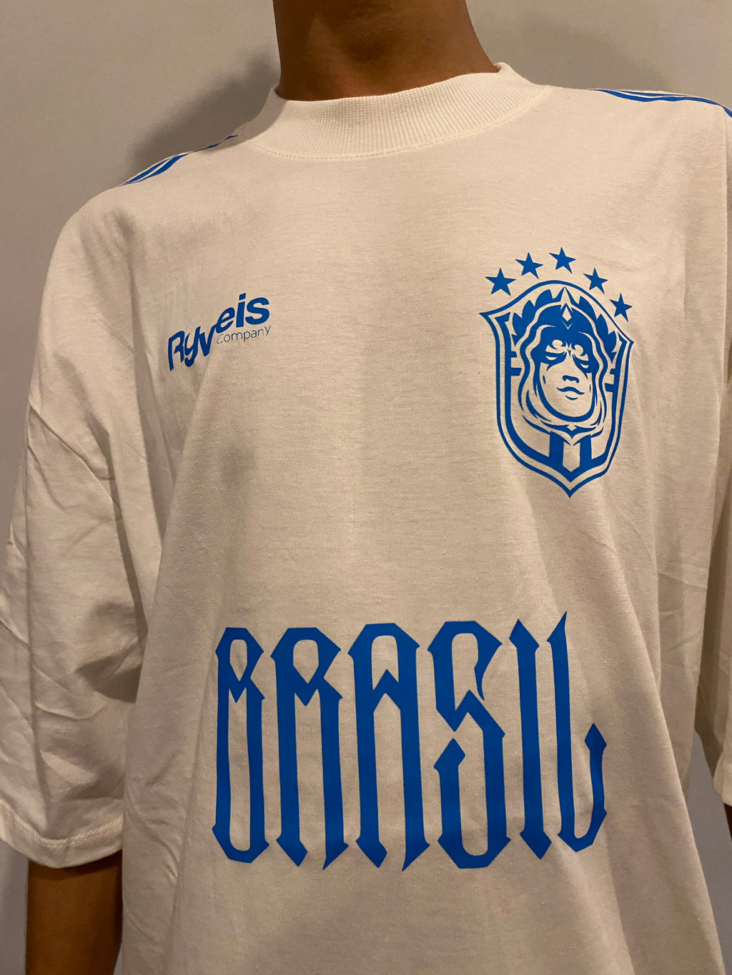 Brasil Ryveis Oversized Off-white e Azul