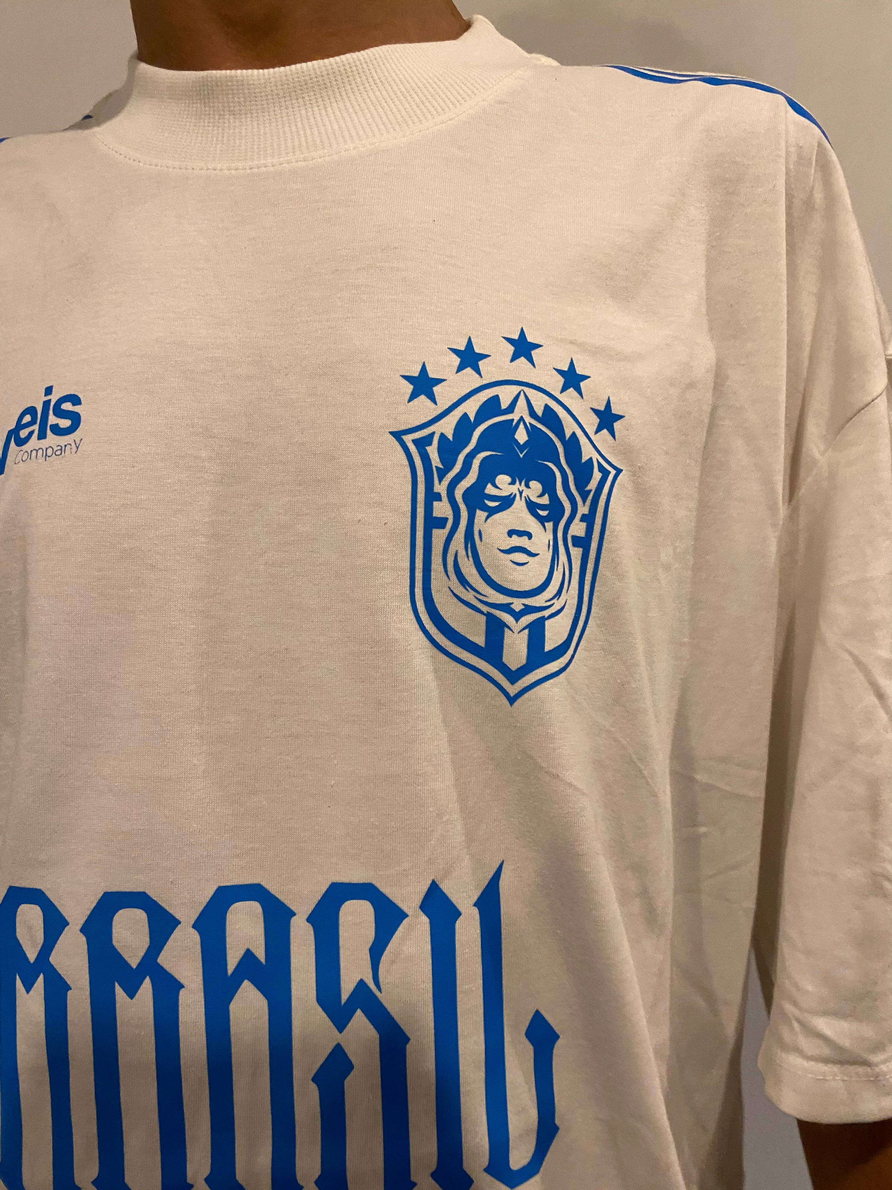 Brasil Ryveis Oversized Off-white e Azul