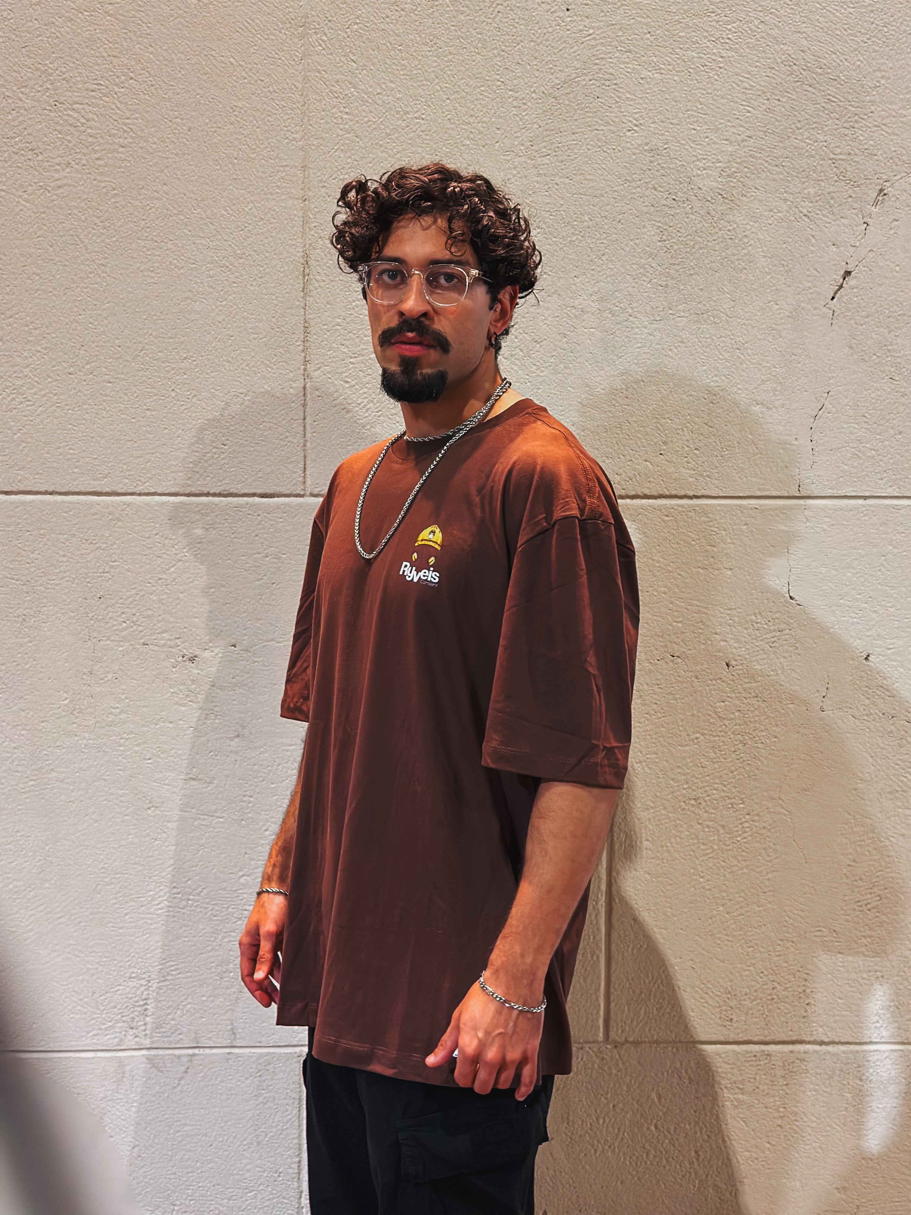 Camisa Overzised - Utopia Polvo - Marrom