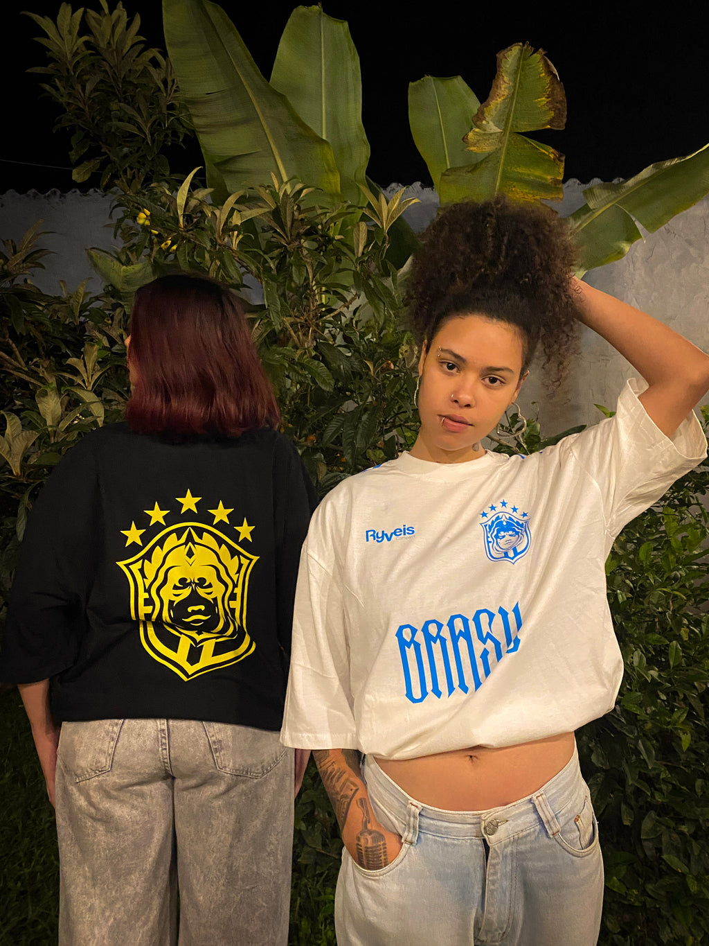 Brasil Ryveis Oversized Preta e Amarela