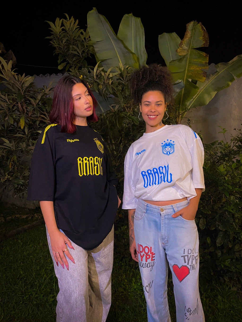 Brasil Ryveis Oversized Preta e Amarela