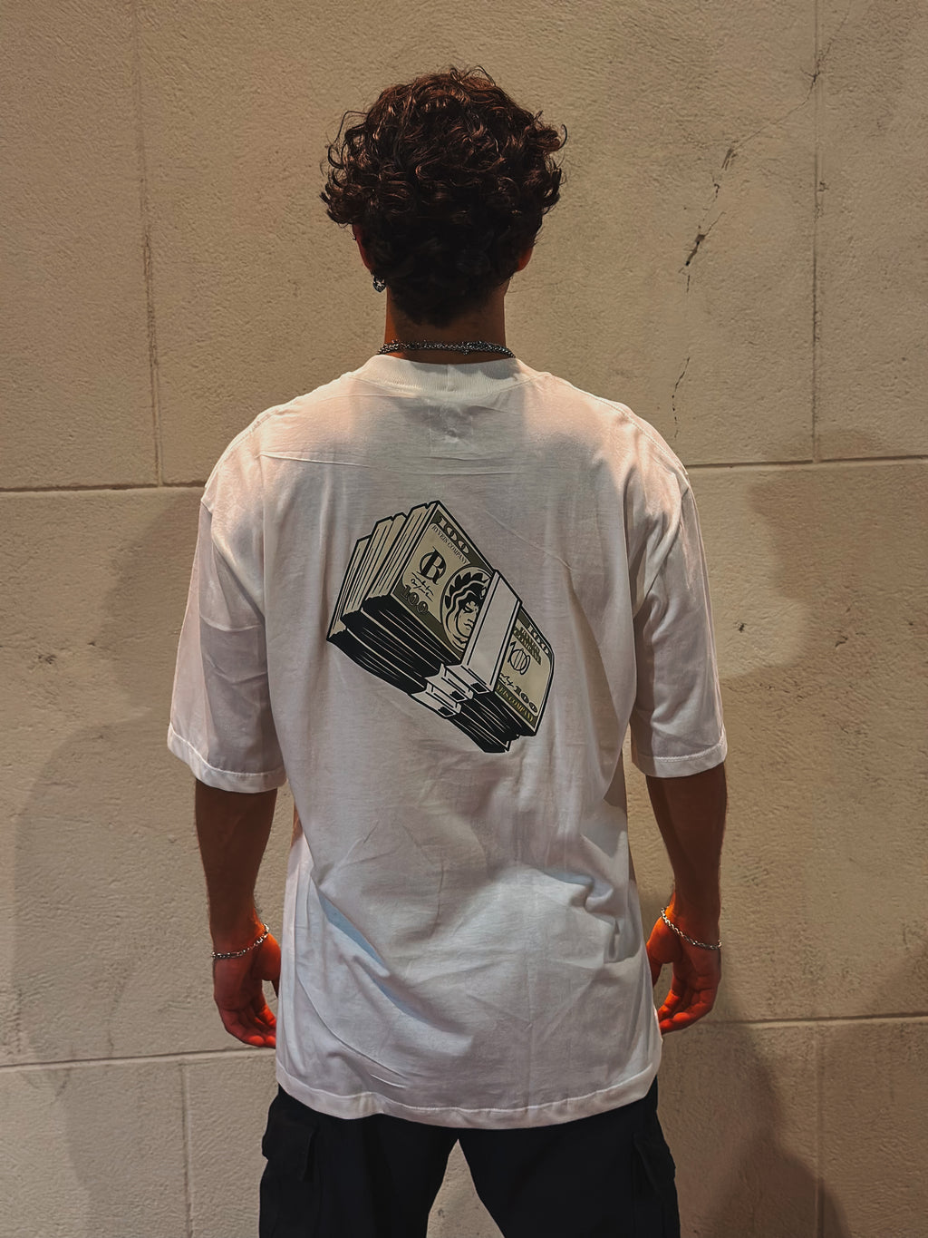 Camisa Overzised - Utopia Notas - Off-white