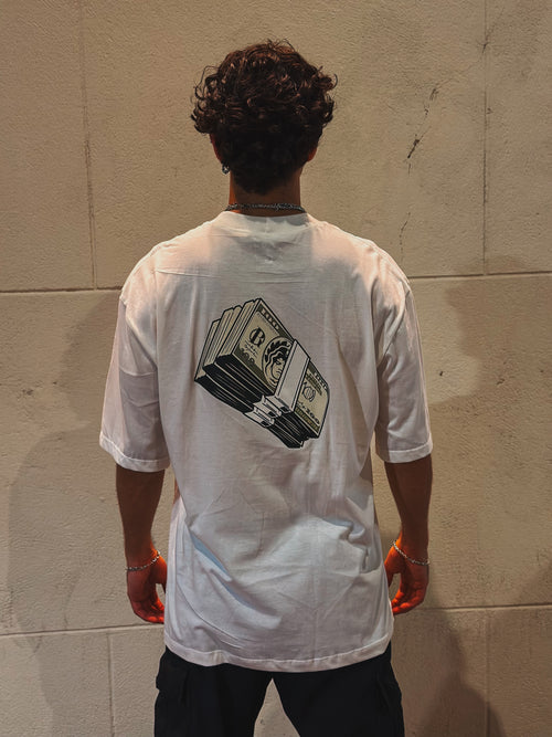 Camisa Overzised - Utopia Notas - Off-white