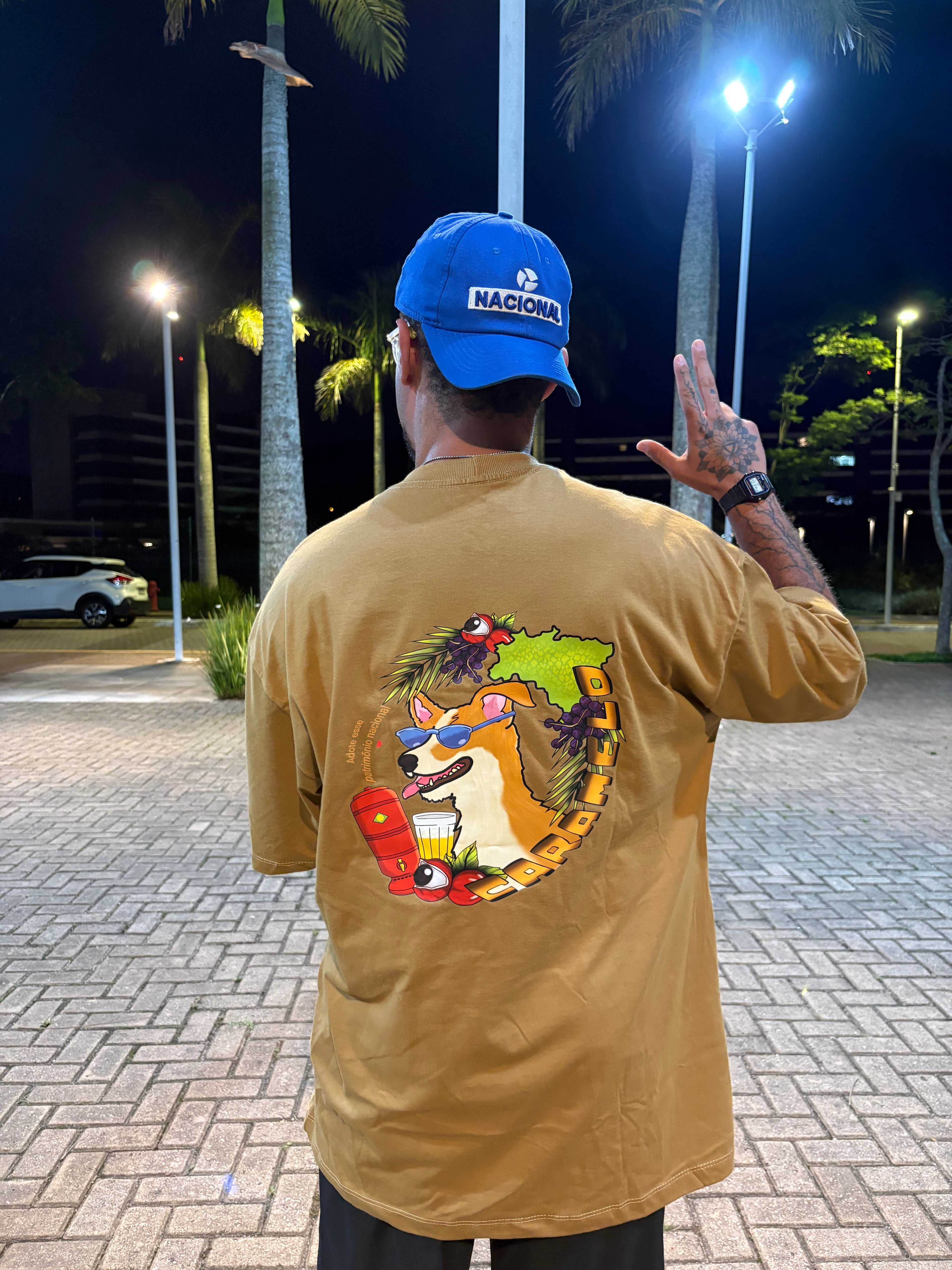 Camisa Overzised - Caramelo Mostarda