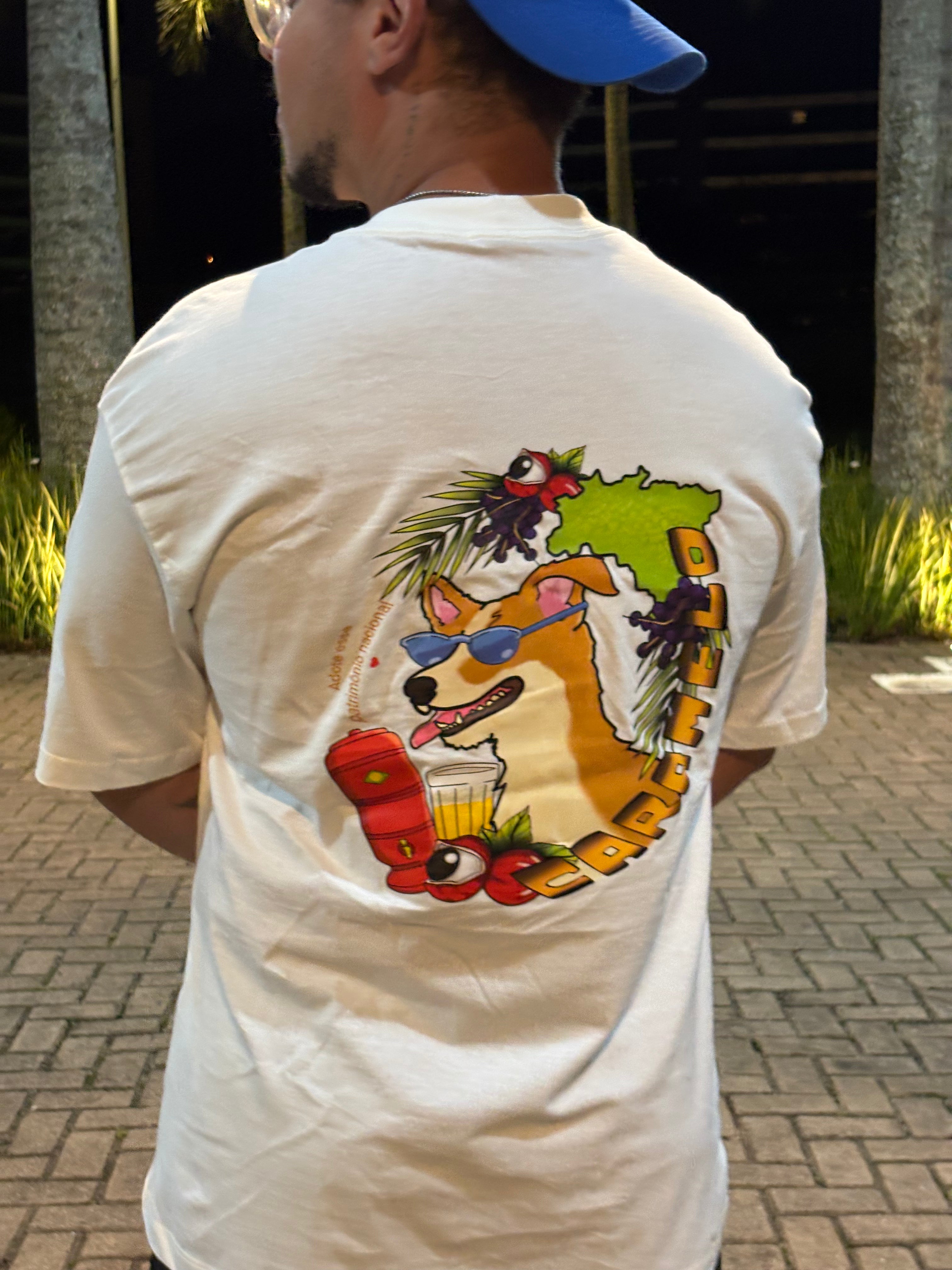 Camisa Overzised - Caramelo Off-White